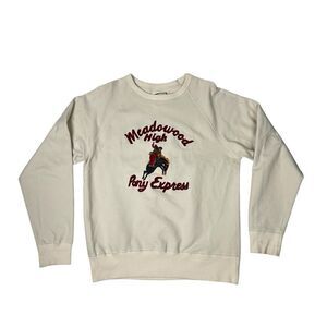 Samuel Zelig Meadowood Crewneck Sweatshirt Size Medium Natural Rodeo Made In USA